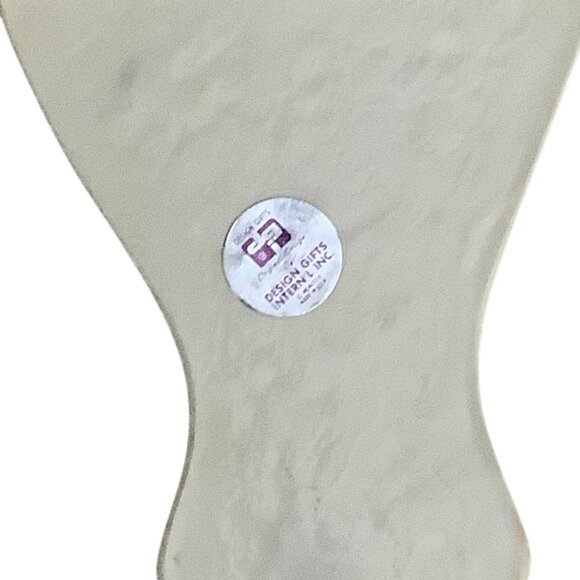 Vtg 1974 Hawaii Beach Stone Art Decor Trivet Design Gift 7.5” Abalone Shell - Picture 3 of 5